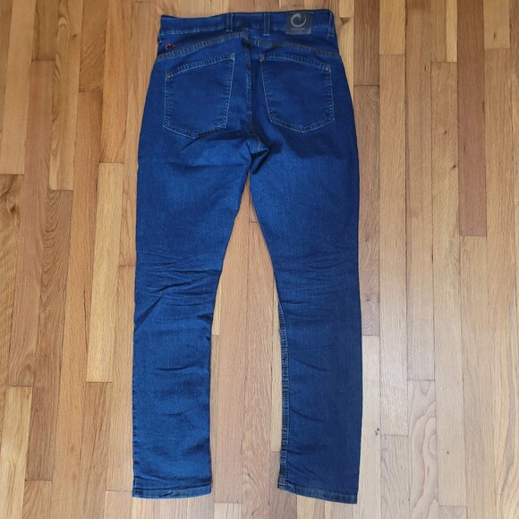 Origin DELTA FLEX JEANS Taper Fighter Fit 30 x 30 Made In USA D68 Medium Wash - Picture 2 of 3